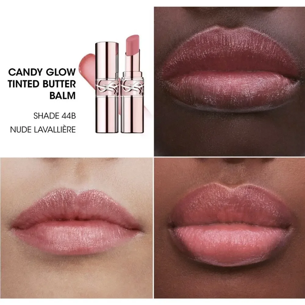 YSL Loveshine Candy Glow Lip Balm 44B Nude Lavallière 3.1g New